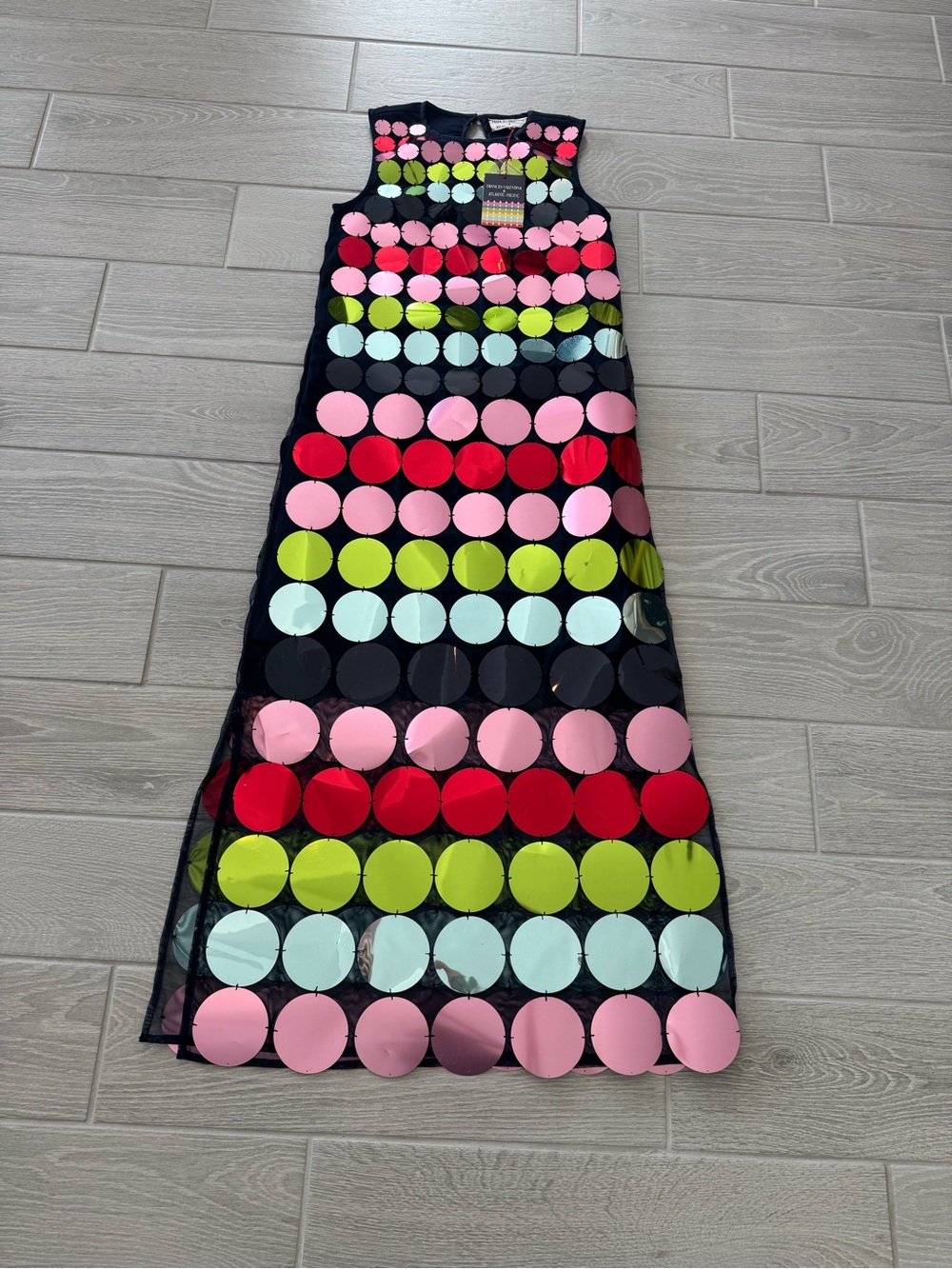 FRANCES VALENTINE X ATLANTIC-PACIFIC Sequin Maxi Dress Size Small NWT - Picture 11 of 16